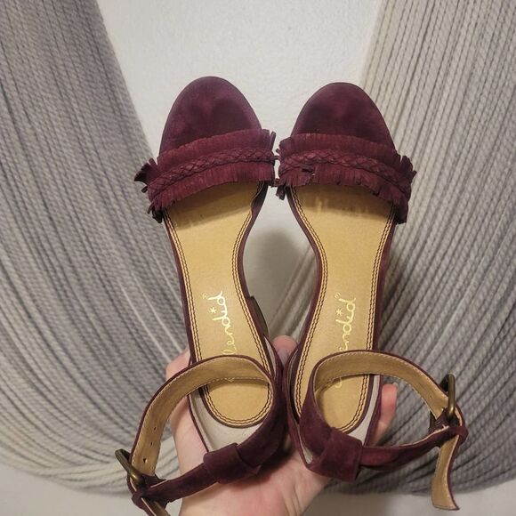 Splendid Jakey Fringe Block Heel Sz 6.5 - Picture 6 of 8